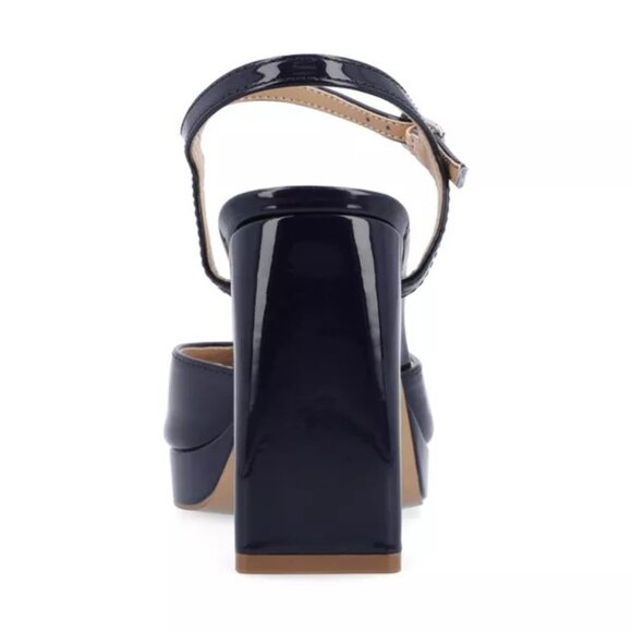 Journee Collection Ziarre Vegan Leather Platform Sandal women's Size 8 1/2 NIB - Picture 4 of 4